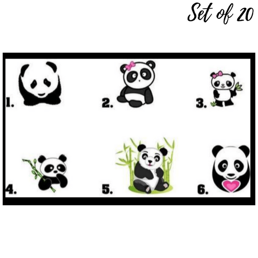 Panda Waterslide Nail Decals Adorable Nail Stickers for Kids and Adults