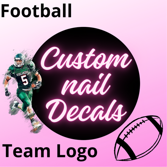 Inspired Football Team Logo Nail Art Water Slide Decal Stickers for Ultimate Fan Glam