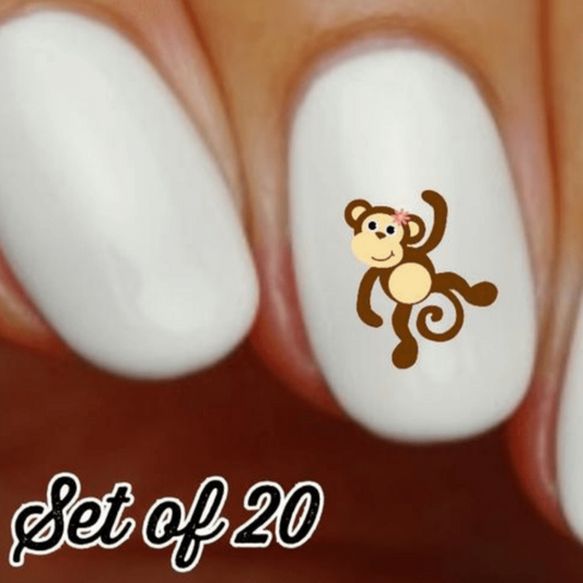 Vibrant Monkey Nail Decals Unique Water Slide Stickers for Flawless Nail Art