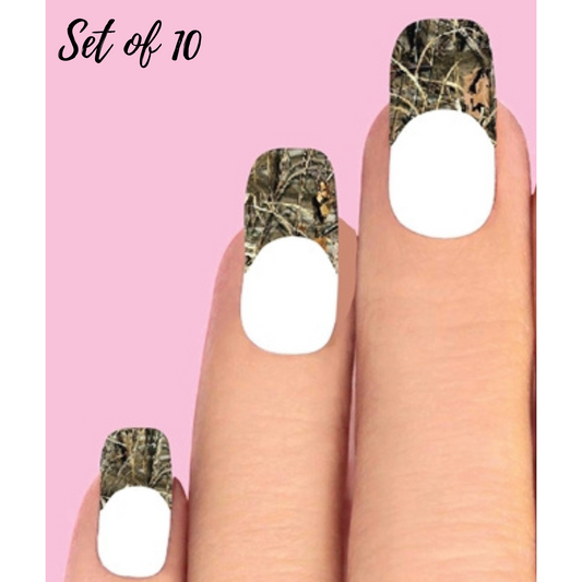 Max 4 Waterfowl Camouflage Nail Art – Set of 10 Waterslide Decals