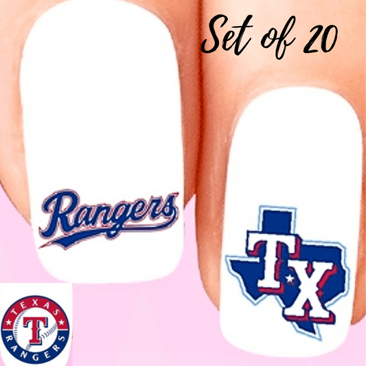 Waterslide Nail Decals for Baseball Fans – Customizable Designs for Game Day Glam