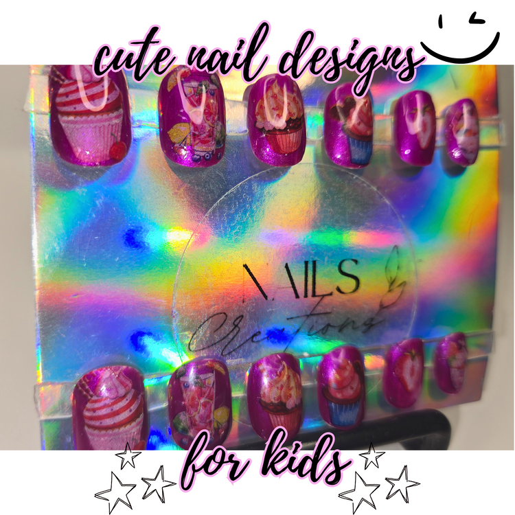 Muffin Kids Nail Art Press On|