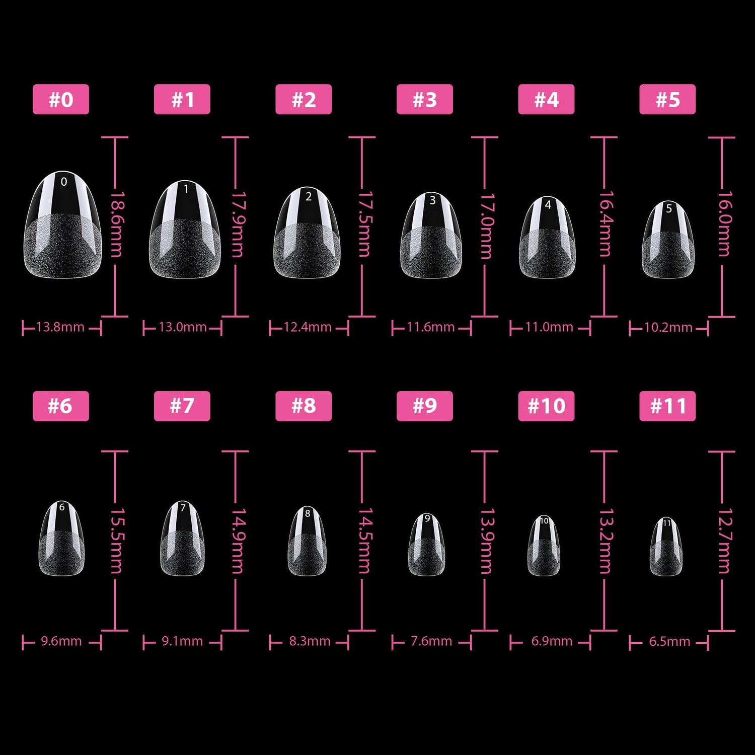 Toe Nail Tips 216Pcs Short Square False Soft Gel Full Cover Fake Toe Nails Matte Toe Nails 12 Sizes Pre-shape Fake Toenails Gel X Toe Nail Tips For Nail Extension Home DIY Nail Salon - Nails Creations