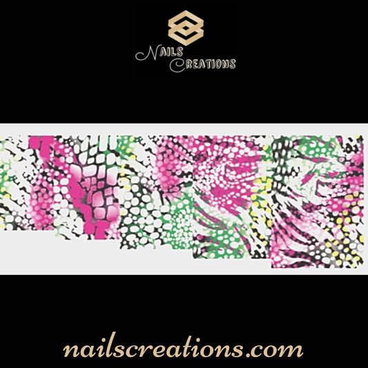 Abstract Design Waterslide Nail Decals YZW-8114 - Nails Creations