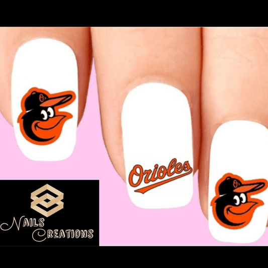 Baltimore Orioles Baseball Nail Decal Stickers 