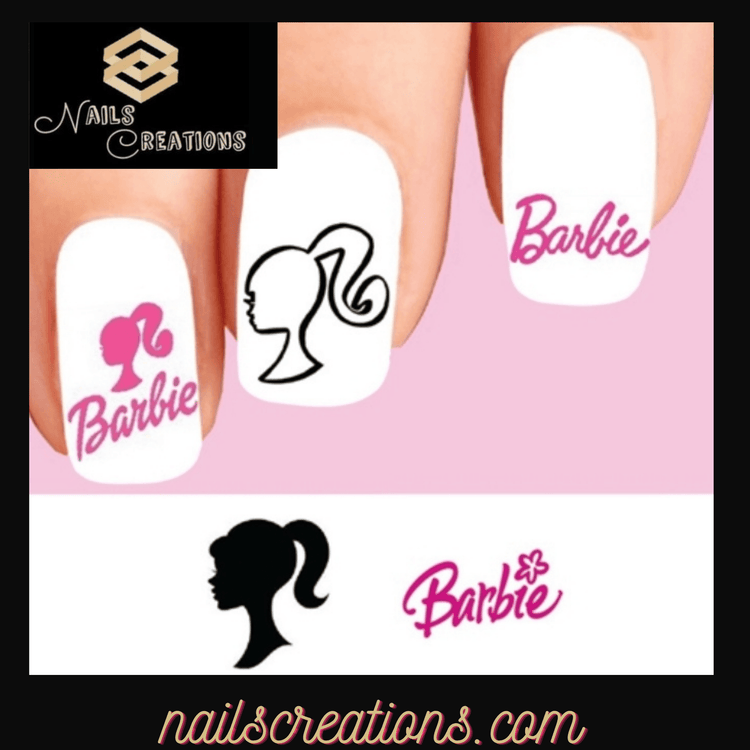 Barbie Assorted Nail Decals Stickers Waterslides Nail Art - Nails Creations