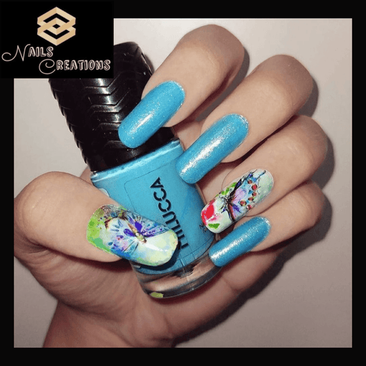 Butterflies and Flowers Waterslide Nail Decals A1308 - Nails Creations