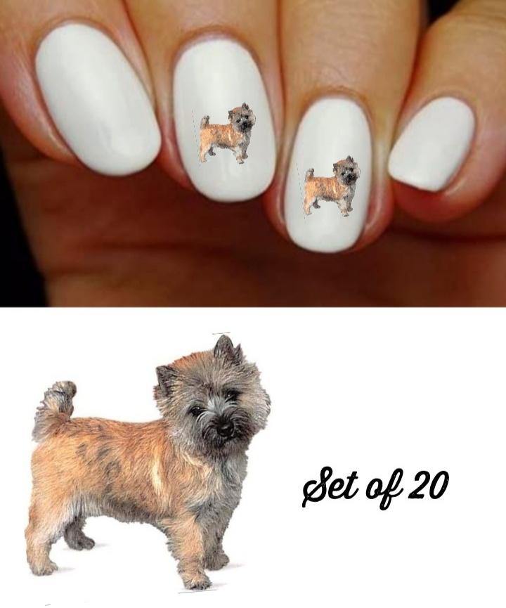 Cairn Terrier Dog Nail Decals Stickers Water Slides Nail Art - Nails Creations