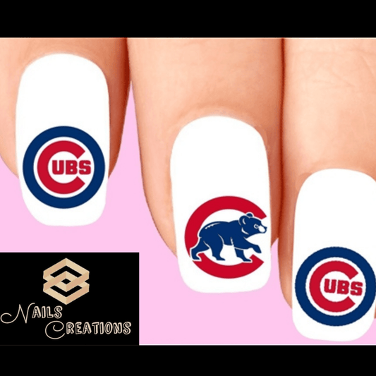 Chicago Cubs Baseball Nail decal Stickers 