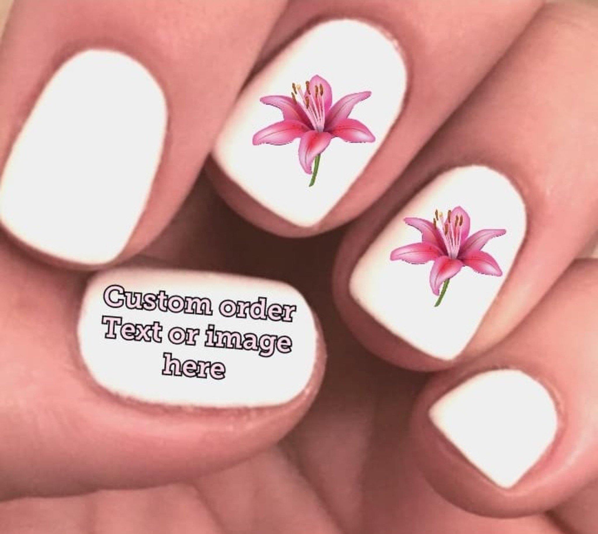 Custom fingernail deals decals