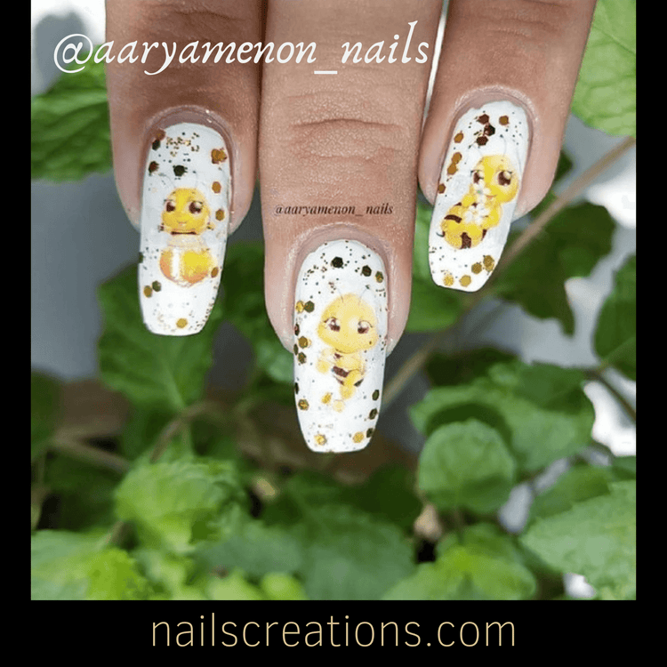 Cute Honey Bees Assorted Nail Decals Stickers Water Slides Nail Art - Nails Creations