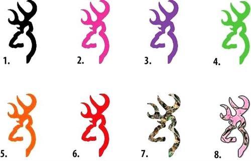 Deer Silhouette Colorful Camo Camouflage Waterslide Nail Decals - Nails Creations