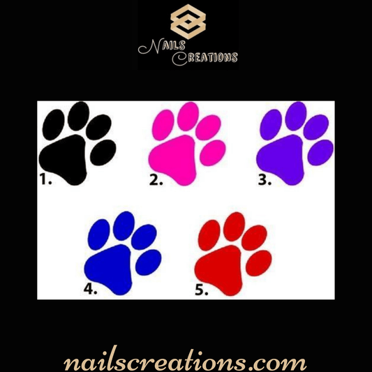 Dog Single Paw Print Waterslide Nail Decals - Nails Creations