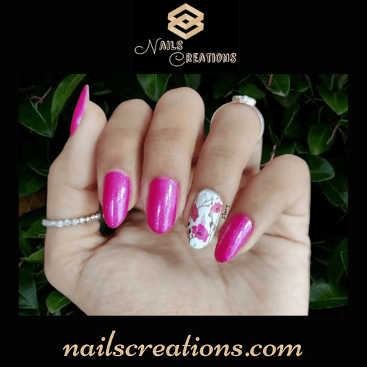Elegant Floral Nail Art Full Waterslide Flower Decals - A141 - Nails Creations