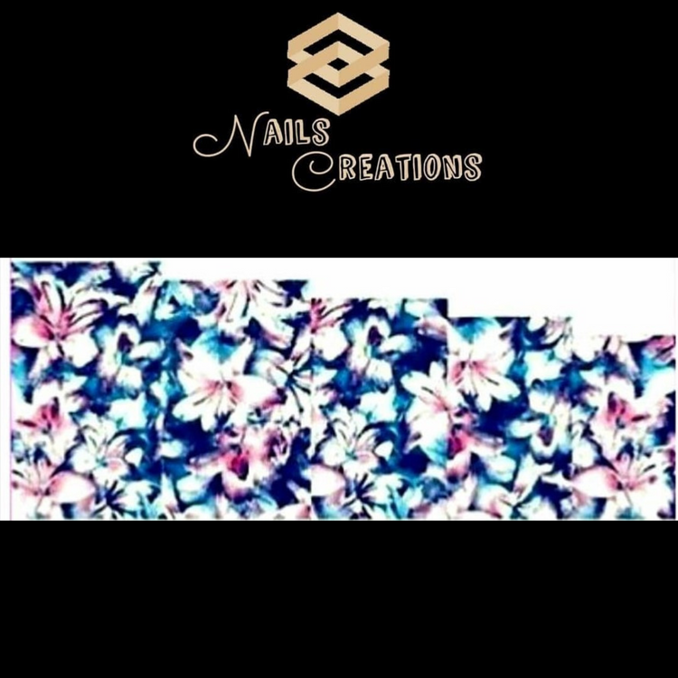 Flowers Full Nail Art Waterslide Decal Design - Nails Creations
