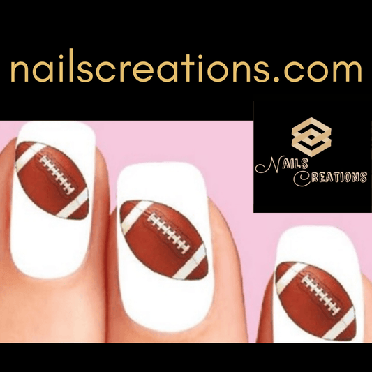 Football Nail Decals Stickers Waterslide Nail Art Design - Nails Creations