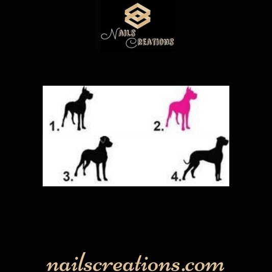 Great Dane Waterslide Nail Decals - Nails Creations