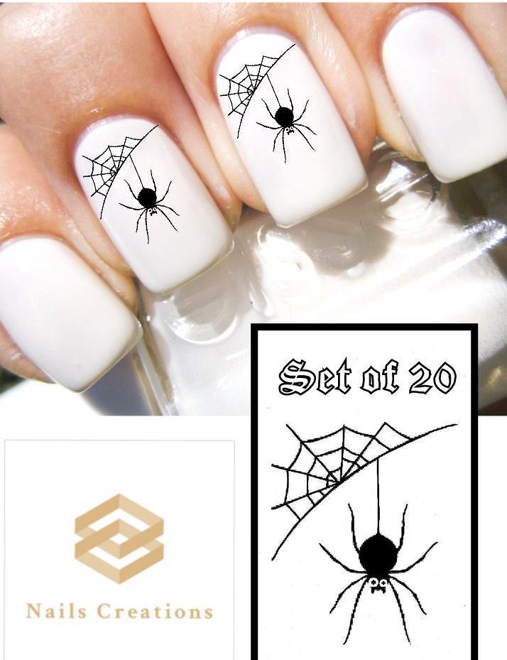 Spider Web Nail Decals