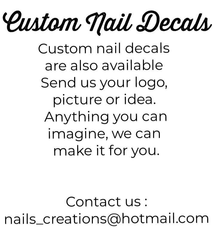 Custom Nail Decals Available