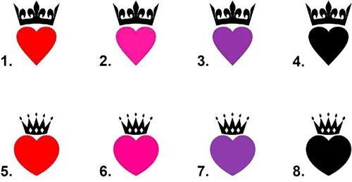 Heart with Crown Waterslide Nail Decals - Nails Creations