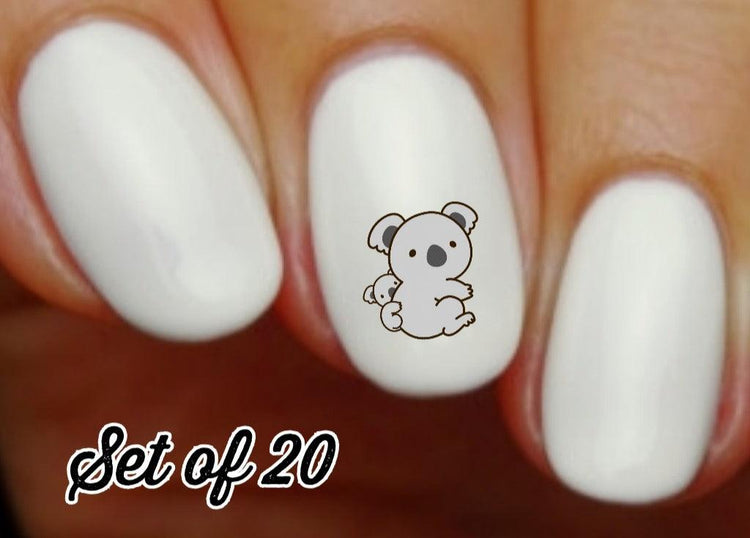 Koala with Baby Nail Decals Stickers Water Slides Nail Art - Nails Creations