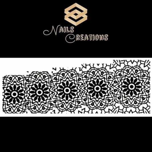Mandala Print Full Nail Art Waterslide Decal Design - Nails Creations