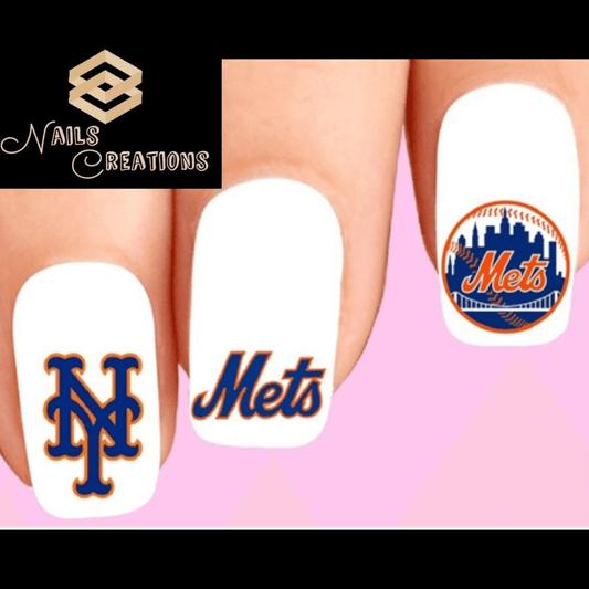 New York Mets Baseball Nail Decals