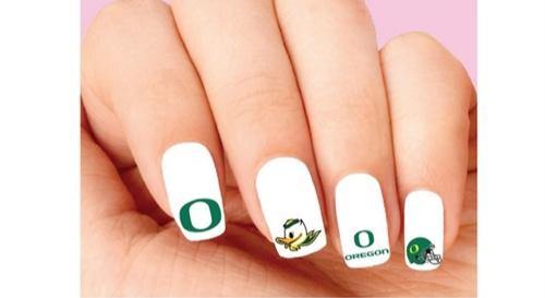 Oregon Ducks Assorted Waterslide Nail Decals - Nails Creations
