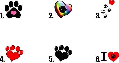 Paws with Heart Waterslide Nail Decals - Nails Creations