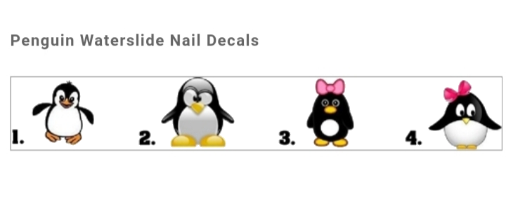Penguin Nail Decals Stickers Water Slides Nail Art - Nails Creations