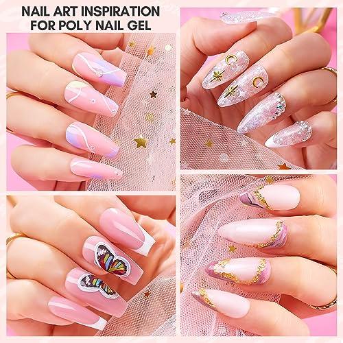 Poly Nail Extension Gel, 50ML Nude Nature Day-dream Classic Gel Color Builder Nail Gel Poly Extension Gel -Long-Lasting and Easy to Use Supplies for Trendy Nail Art Design Salon - Nails Creations