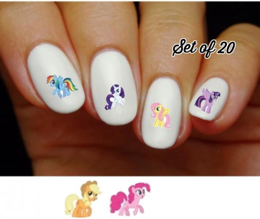 My Little Pony Assorted Nail Decals Stickers Water Slides Nail Art - Nails Creations