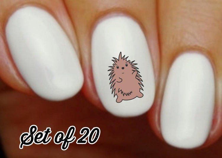 Porcupine Nail Decals Stickers Water Slides Nail Art - Nails Creations