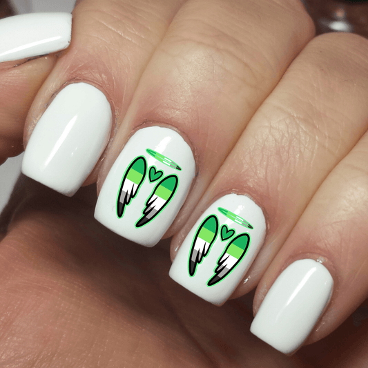 A Spec Tacular - Pride Angel Wings Nail Art Decals - Waterslides - Nails Creations
