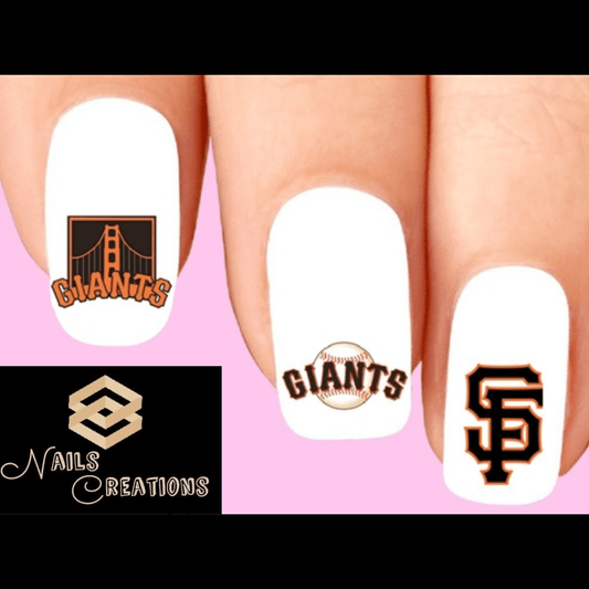 San Francisco Giants Baseball Nail Decal Stickers