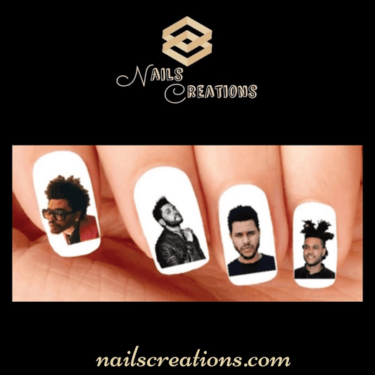 The Weeknd Assorted Set of 20 Waterslide Nail Decals - Nails Creations