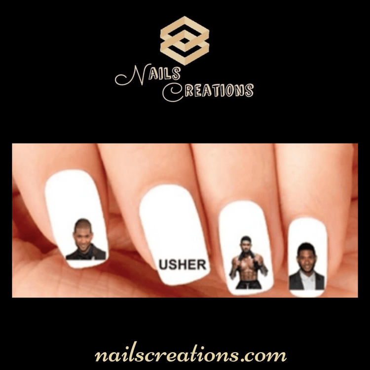 Usher Raymond Assorted Waterslide Nail Decals - Nails Creations