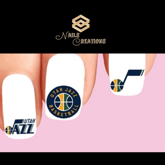 Utah Jazz Basketball Assorted nail decals